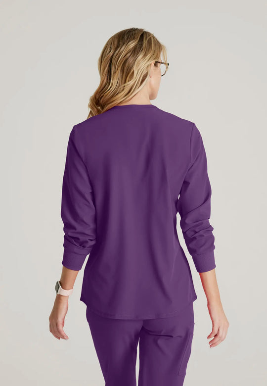 Skechers by Barco Scrubs Women's Stability Warm-Up Eggplant | scrub-supply.com