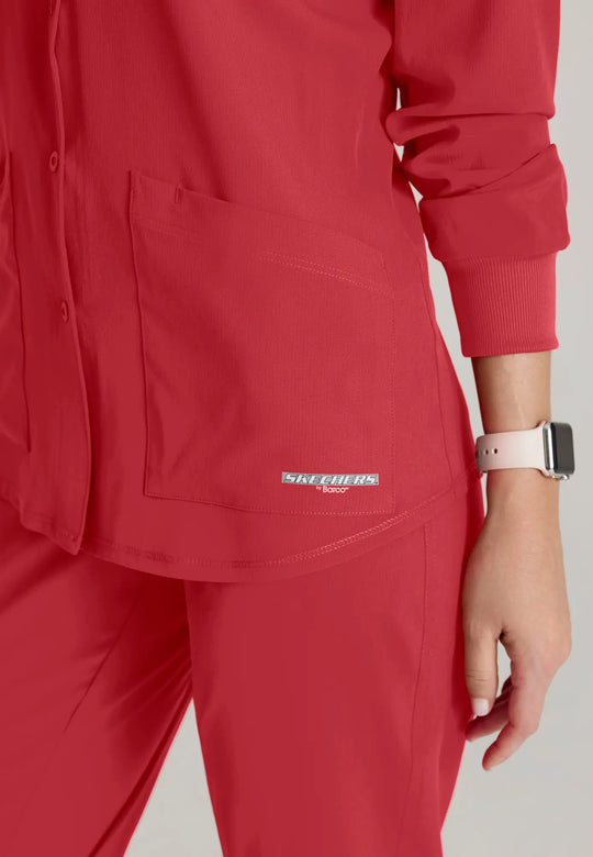Barco Scrubs Women's Stability Warm-Up True Red | scrub-supply.com
