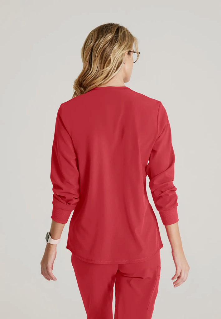 Barco Scrubs Women's Stability Warm-Up True Red | scrub-supply.com