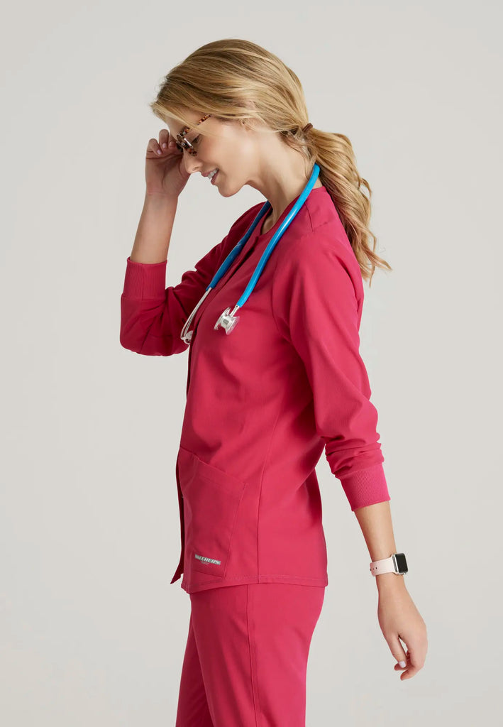 Barco Scrubs Women's Stability Warm-Up Vibrance Pink | scrub-supply.com