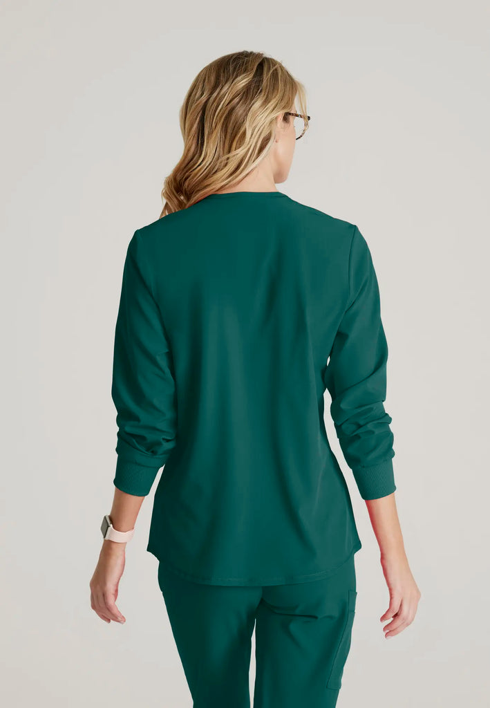 Barco Scrubs Women's Stability Warm-Up Hunter Green | scrub-supply.com