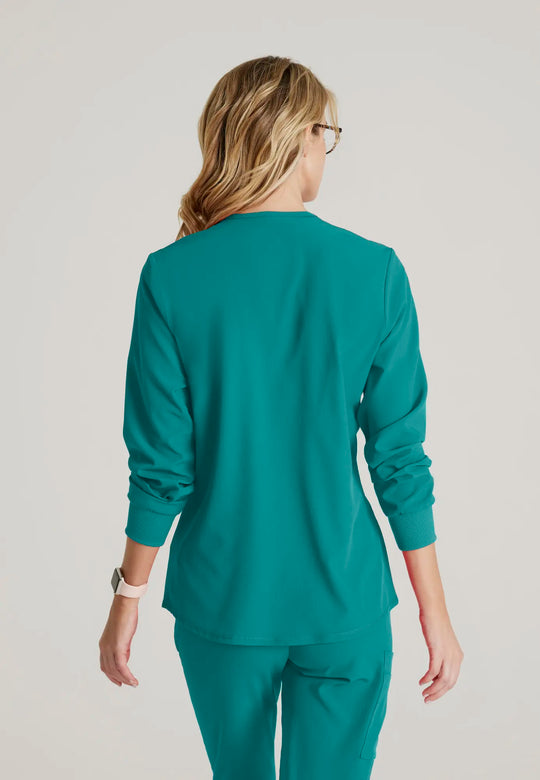 Skechers by Barco Scrubs Women's Stability Warm-Up Teal | scrub-supply.com
