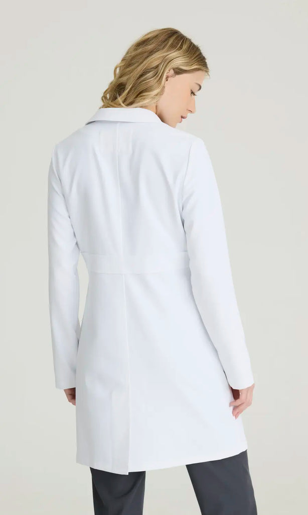 Skechers by Barco Scrubs Women's Flourish Lab Coat White | scrub-supply.com