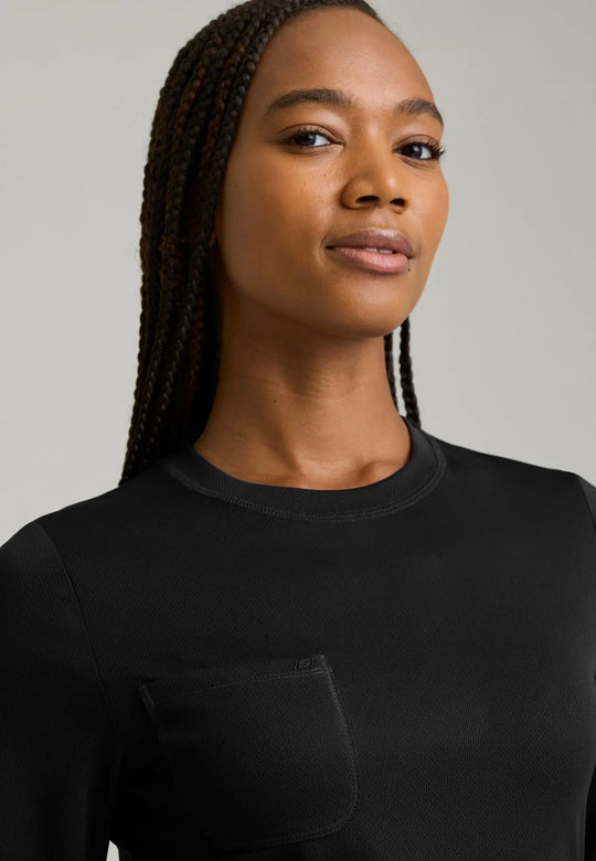 Skechers by Barco Scrubs Women's Holly Underscrub Black | scrub-supply.com