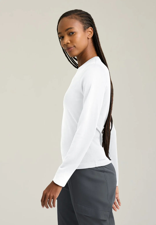 Skechers by Barco Scrubs Women's Holly Underscrub White | scrub-supply.com
