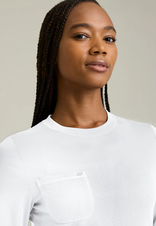 Skechers by Barco Scrubs Women's Holly Underscrub White | scrub-supply.com