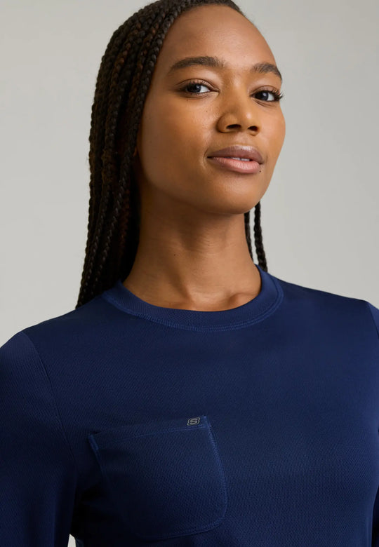 Skechers by Barco Scrubs Women's Holly Underscrub Navy | scrub-supply.com