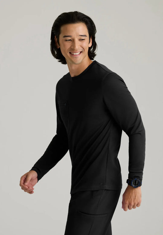 Skechers by Barco Scrubs Men's David Underscrub Black | scrub-supply.com