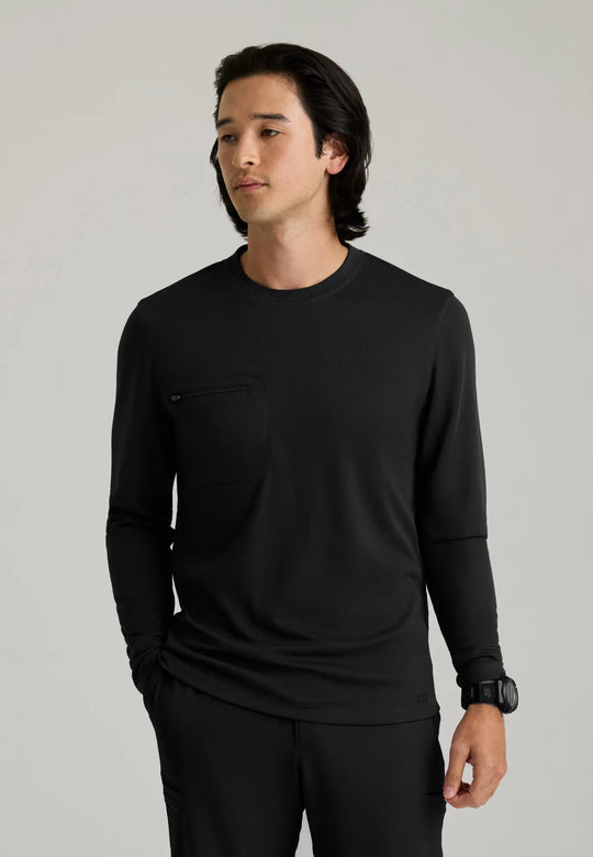 Skechers by Barco Scrubs Men's David Underscrub Black | scrub-supply.com