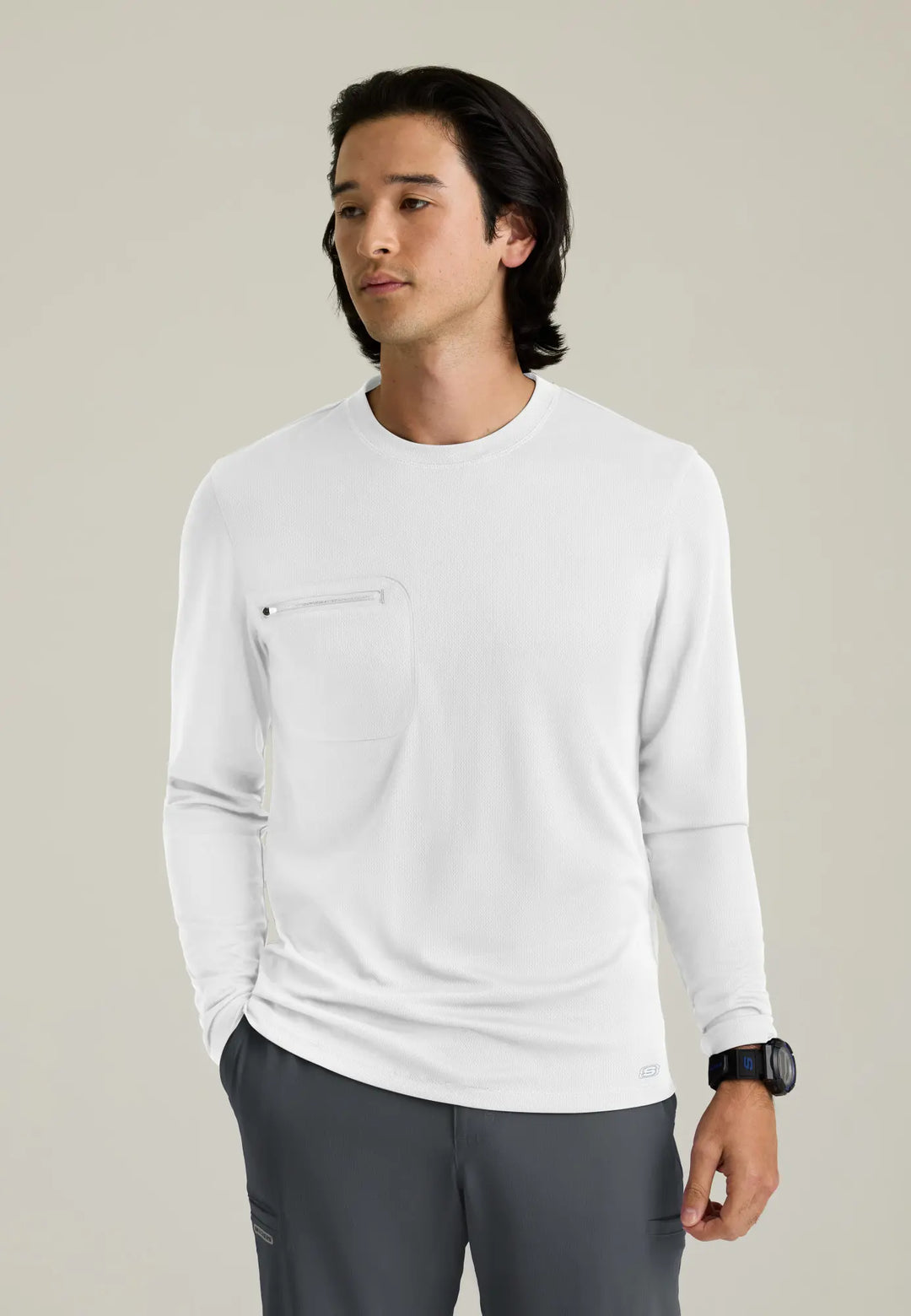 Skechers by Barco Scrubs Men's David Underscrub White | scrub-supply.com