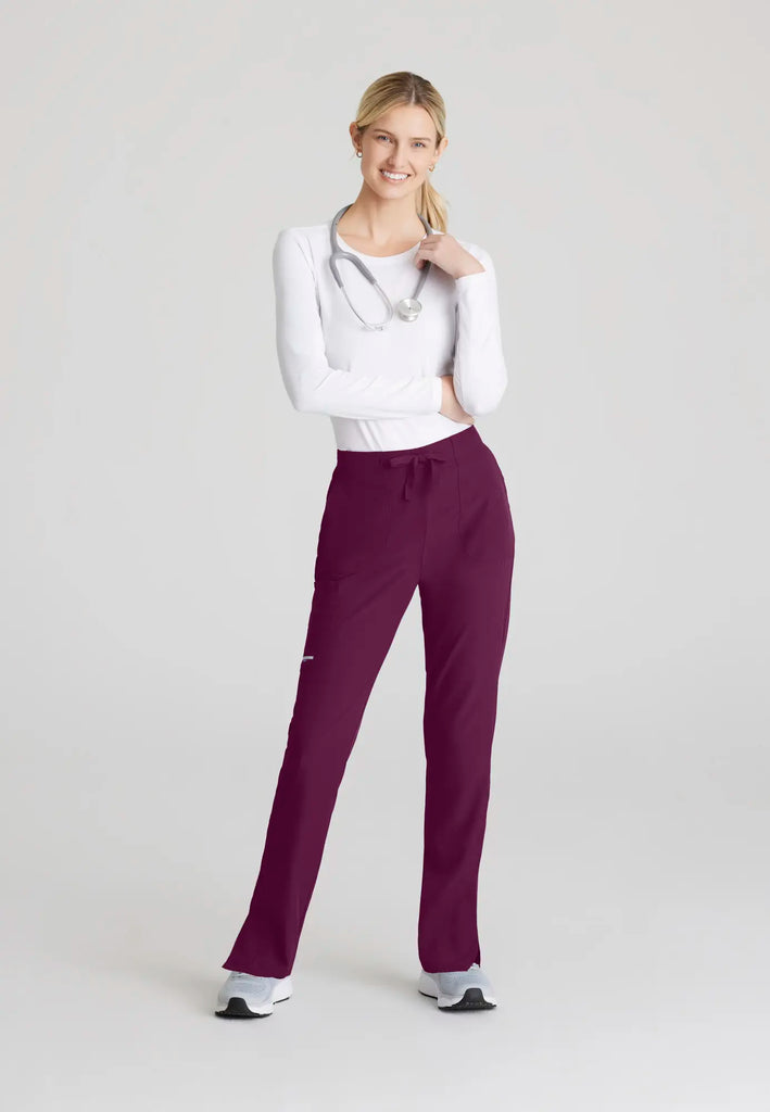 Barco Scrubs Women's Charge Pant Wine | scrub-supply.com