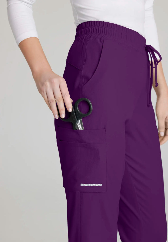 Barco Scrubs Women's Theory Jogger Eggplant | scrub-supply.com