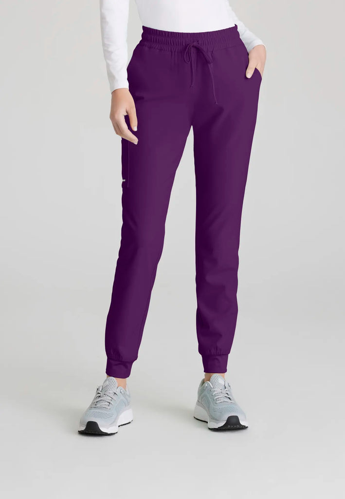 Barco Scrubs Women's Theory Jogger Eggplant | scrub-supply.com