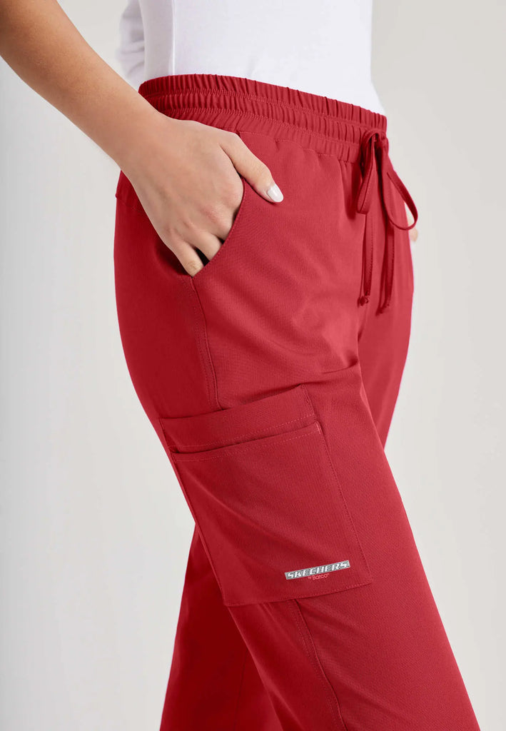 Barco Scrubs Women's Theory Jogger True Red | scrub-supply.com