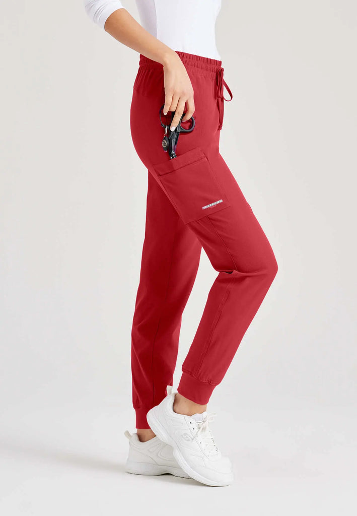 Barco Scrubs Women's Theory Jogger True Red | scrub-supply.com