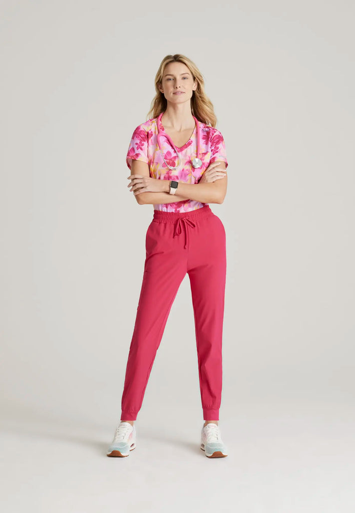 Barco Scrubs Women's Theory Jogger Vibrance Pink | scrub-supply.com