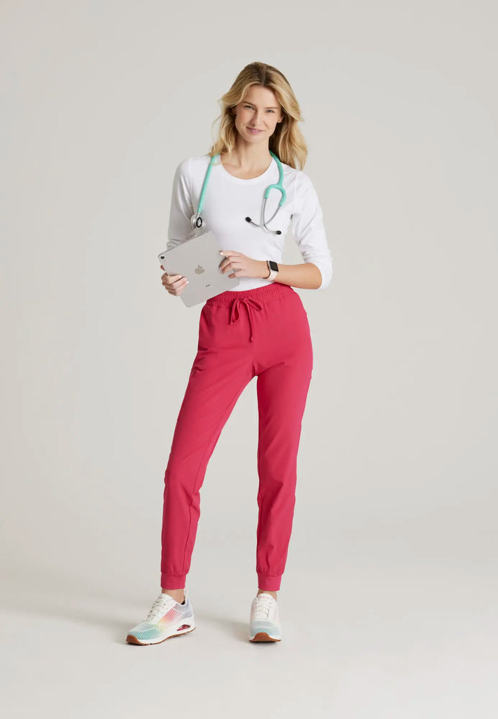 Barco Scrubs Women's Theory Jogger Vibrance Pink | scrub-supply.com