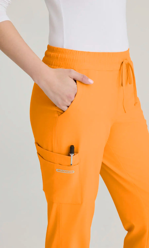Skechers by Barco Scrubs Women's Theory Jogger Bright Marigold | scrub-supply.com