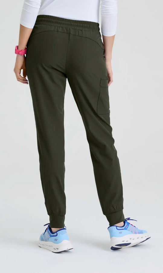 Skechers by Barco Scrubs Women's Theory Jogger Olive | scrub-supply.com