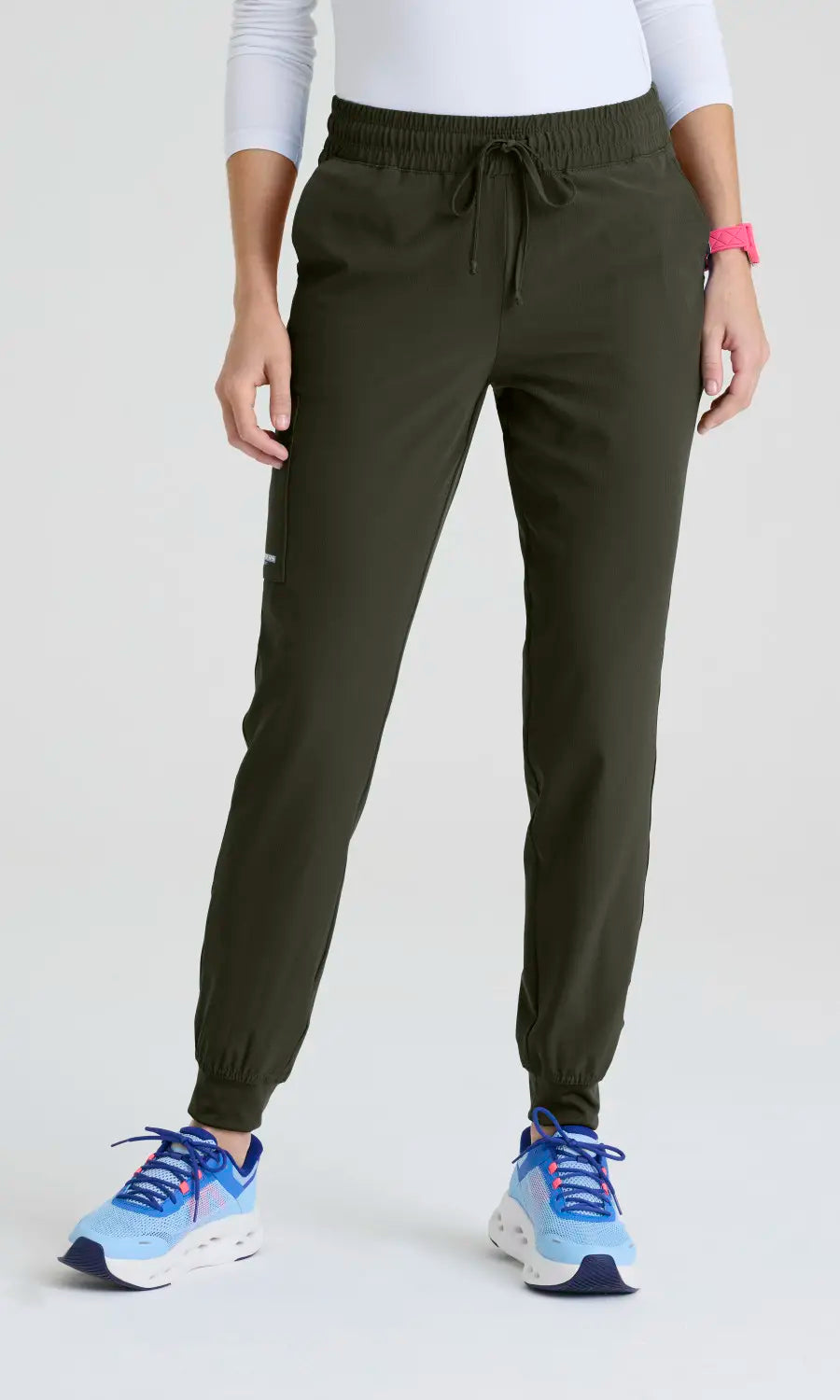Skechers by Barco Scrubs Women's Theory Jogger Olive | scrub-supply.com