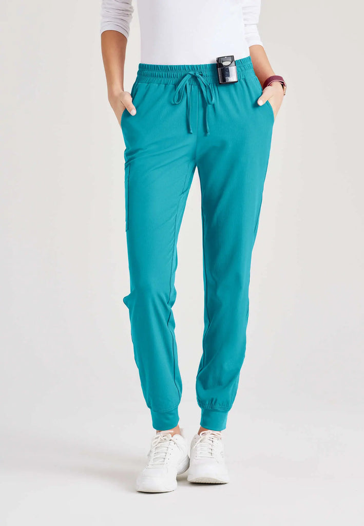 Barco Scrubs Women's Theory Jogger Teal | scrub-supply.com