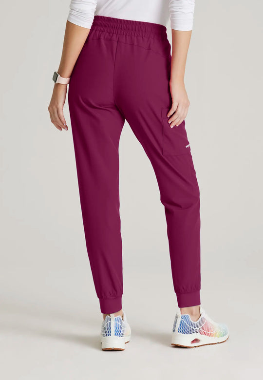 Barco Scrubs Women's Theory Jogger Wine | scrub-supply.com