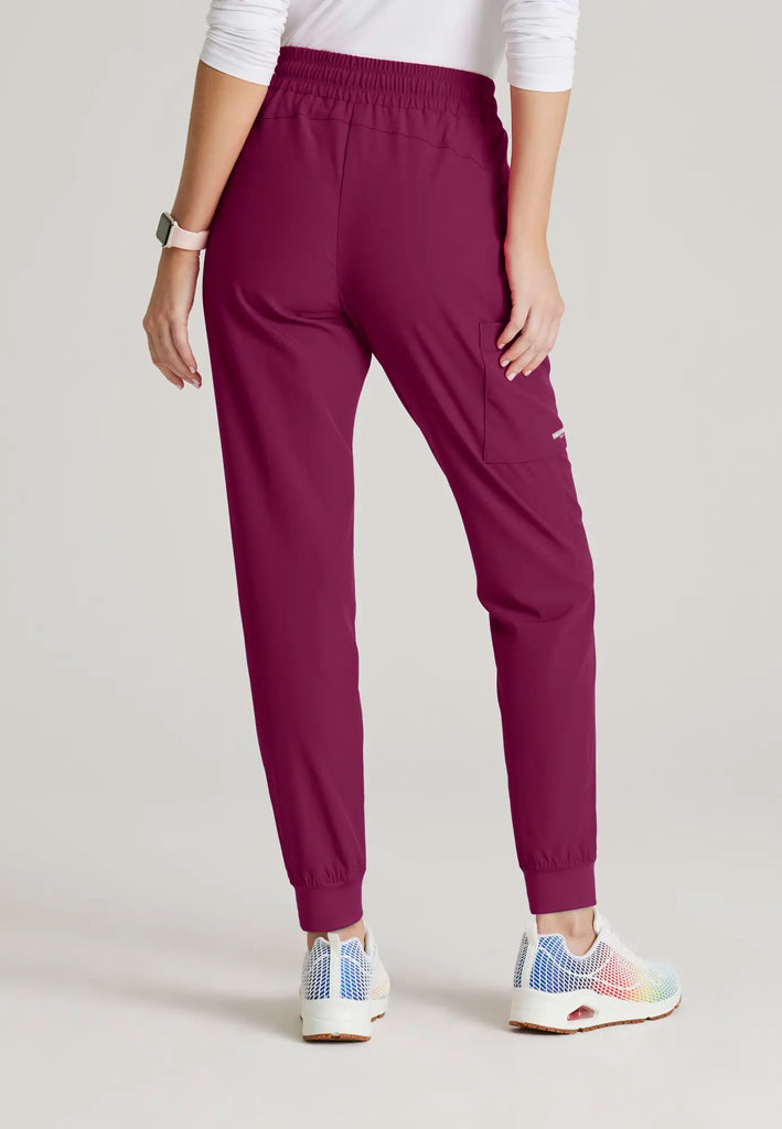 Barco Scrubs Women's Theory Jogger Wine | scrub-supply.com