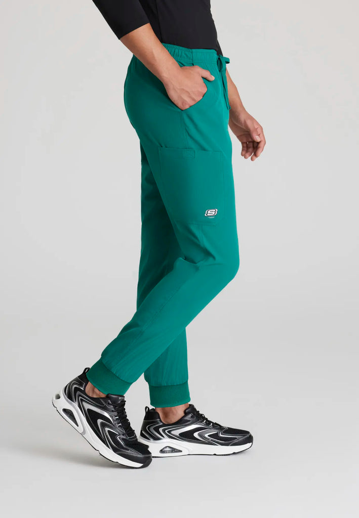 Barco Scrubs Men's Structure Jogger Hunter Green | scrub-supply.com