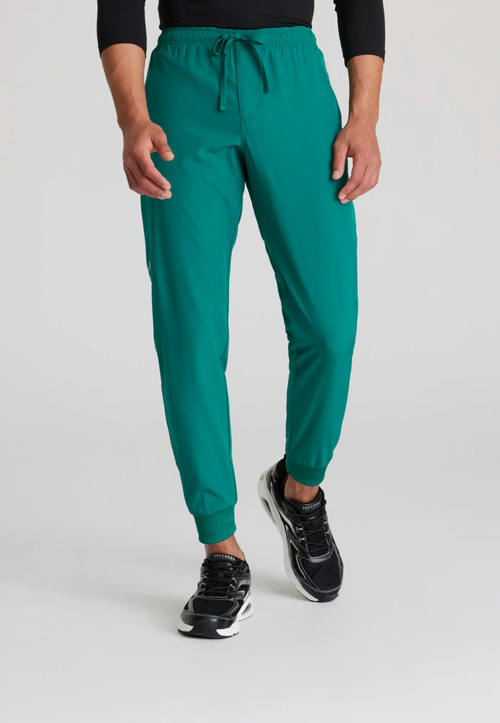 Barco Scrubs Men's Structure Jogger Hunter Green | scrub-supply.com