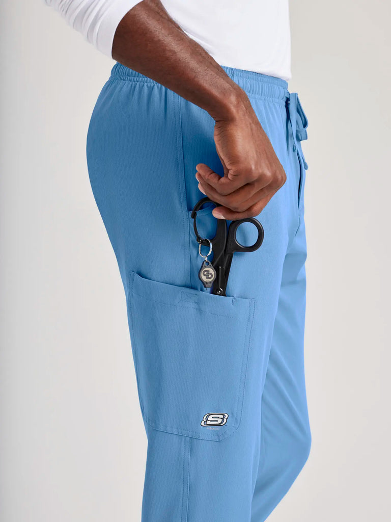 Barco Scrubs Men's Structure Jogger Ceil Blue | scrub-supply.com