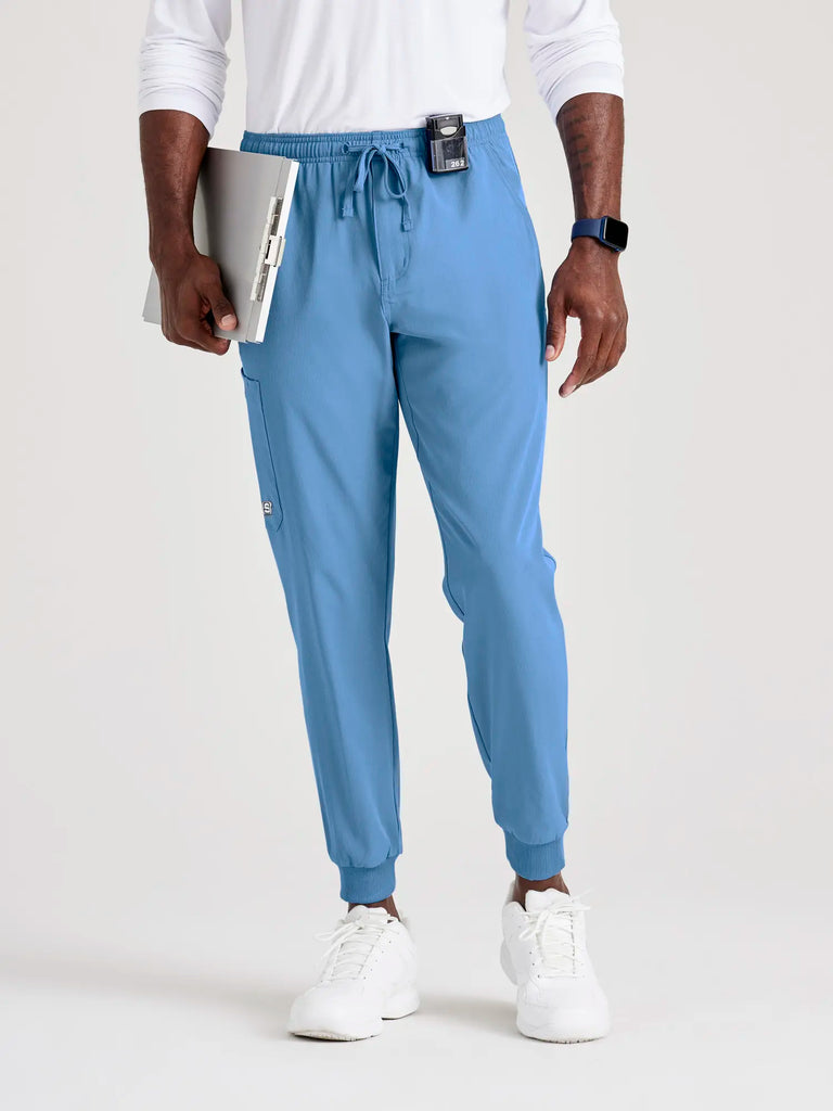 Barco Scrubs Men's Structure Jogger Ceil Blue | scrub-supply.com