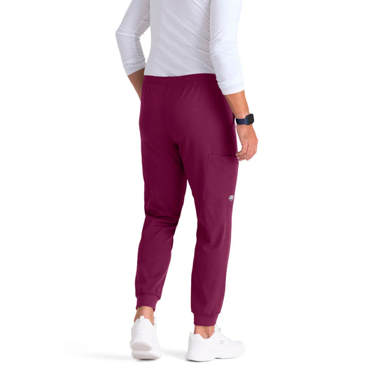 Skechers by Barco Scrubs Men's Structure Jogger Wine | scrub-supply.com