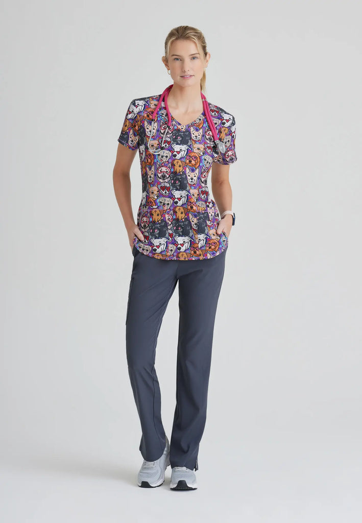 Barco Scrubs Women's Gamma Pant Pewter | scrub-supply.com