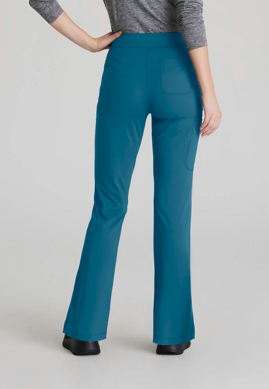 Skechers by Barco Scrubs Women's Glide Knit Flare Pant Bahama | scrub-supply.com