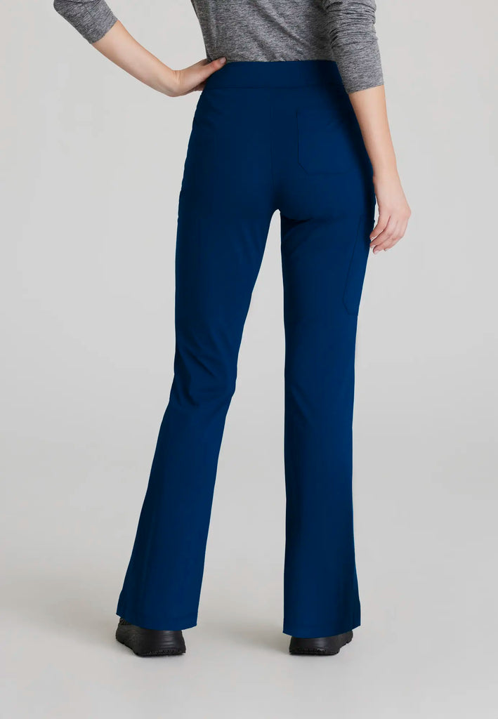 Barco Scrubs Women's Glide Knit Flare Pant Navy | scrub-supply.com