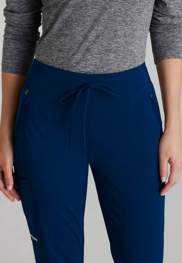 Barco Scrubs Women's Glide Knit Flare Pant Navy | scrub-supply.com