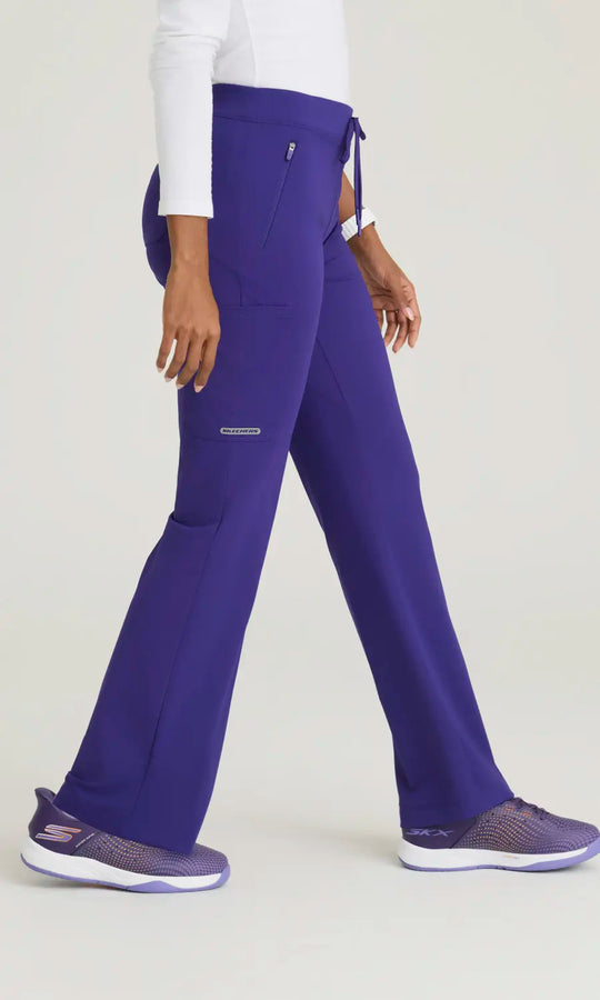 Skechers by Barco Scrubs Women's Glide Knit Flare Pant Brilliance | scrub-supply.com