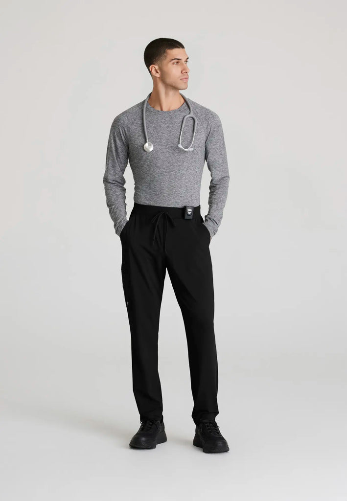 Barco Scrubs Men's Rebound Knit Pant Black | scrub-supply.com