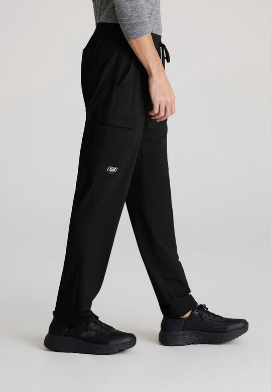 Skechers by Barco Scrubs Men's Rebound Knit Pant Black | scrub-supply.com