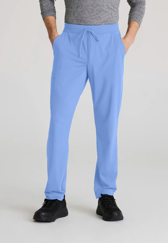 Barco Scrubs Men's Rebound Knit Pant Ceil Blue | scrub-supply.com