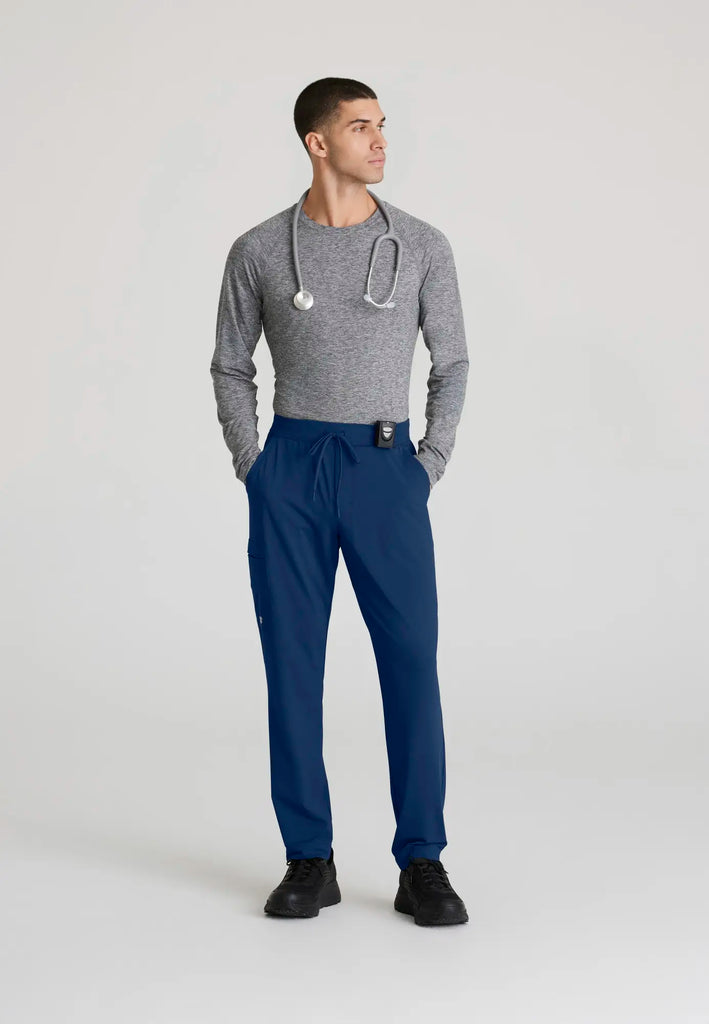 Barco Scrubs Men's Rebound Knit Pant Navy | scrub-supply.com