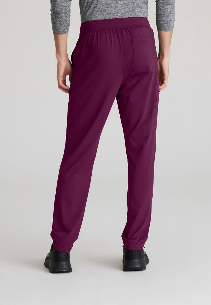 Skechers by Barco Scrubs Men's Rebound Knit Pant Wine | scrub-supply.com