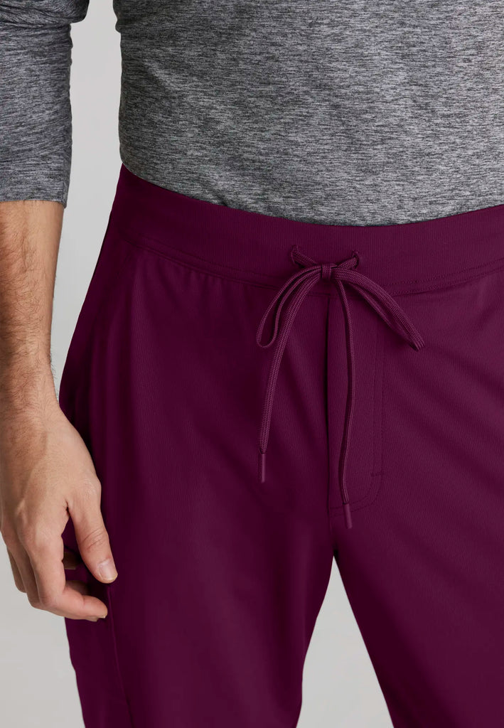 Skechers by Barco Scrubs Men's Rebound Knit Pant Wine | scrub-supply.com