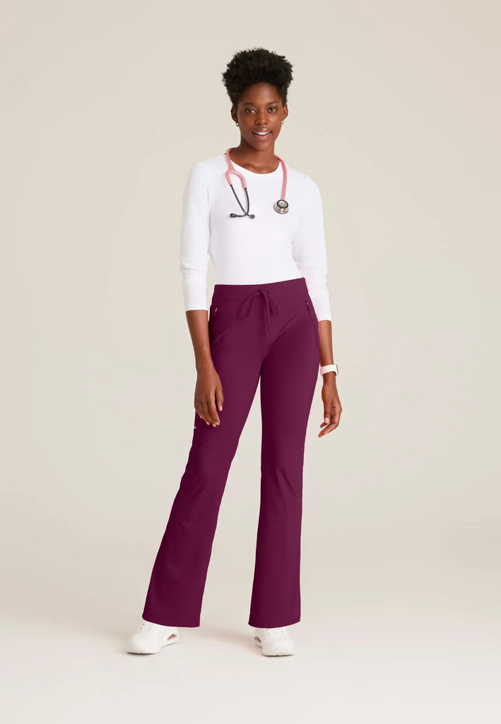 Skechers by Barco Scrubs Men's Rebound Knit Pant Wine | scrub-supply.com