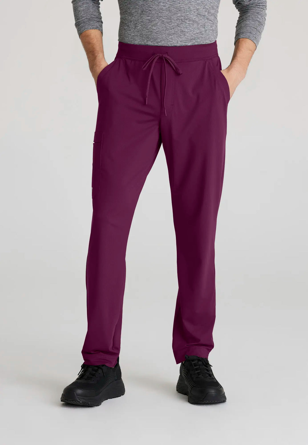 Skechers by Barco Scrubs Men's Rebound Knit Pant Wine | scrub-supply.com