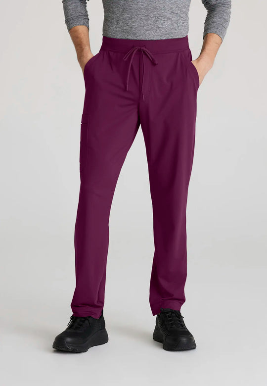 Skechers by Barco Scrubs Men's Rebound Knit Pant Wine | scrub-supply.com