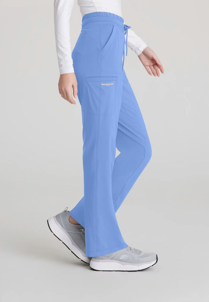 Barco Scrubs Women's Reach Knit Pant Ceil Blue | scrub-supply.com