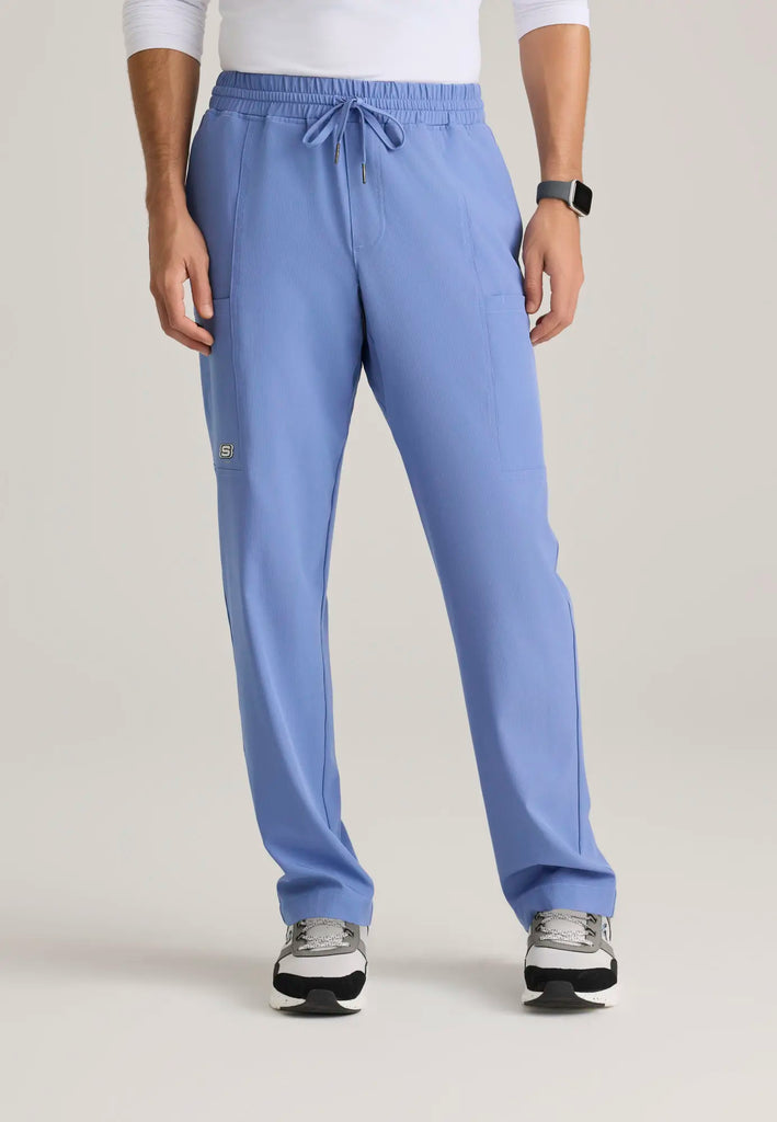 Barco Scrubs Women's Reach Knit Pant Ceil Blue | scrub-supply.com