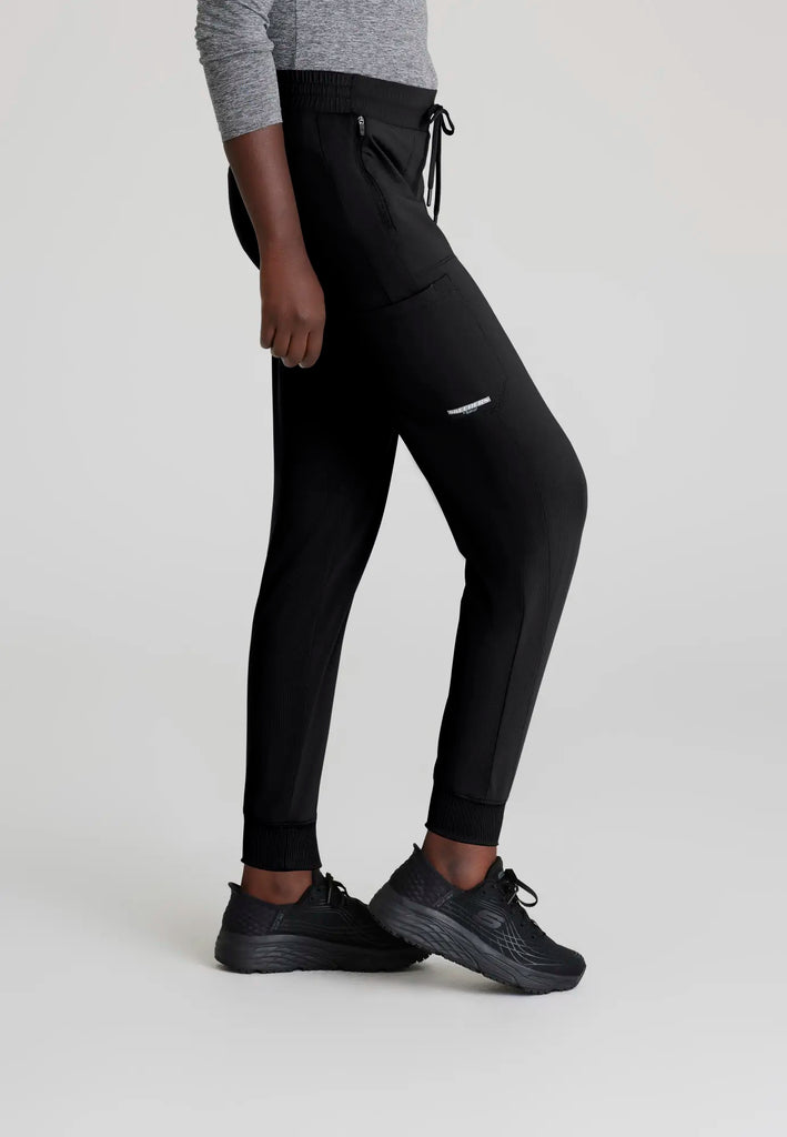 Barco Scrubs Women's Pace Knit Jogger Black | scrub-supply.com