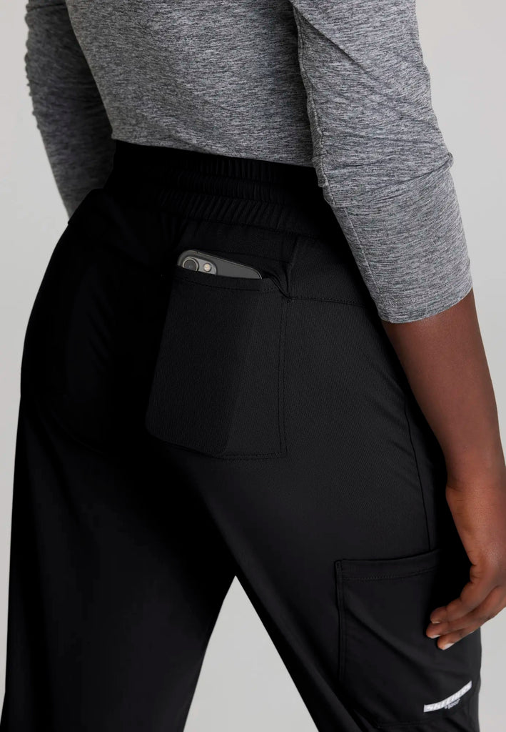 Skechers by Barco Scrubs Women's Pace Knit Jogger Black | scrub-supply.com